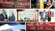 Video: Montage business people trading in stocks and Shares Montage business people trading in stocks and Shares