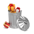 RUbbish with discarded presents