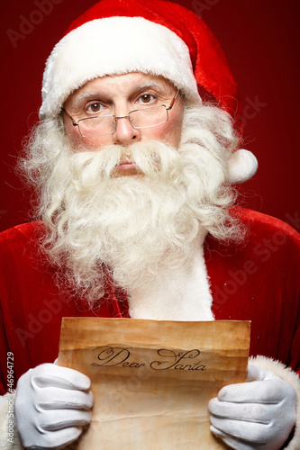 Photo: Reading xmas letter Reading xmas letter