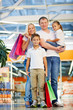 Family in the mall
