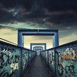 iron foot bridge