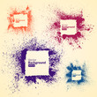 Color frames in a grunge