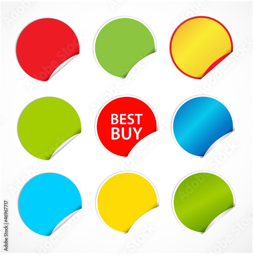 Vector: Vector Colorful Stickers Vector Colorful Stickers