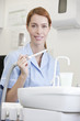 A portrait of a female dental nurse/hygienist