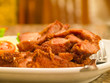Fried fat pork