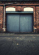 Photo: closed warehouse doors closed warehouse doors