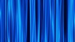 Blue Curtains open, white background