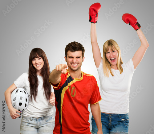 Photo: Group Of Sporty People Group Of Sporty People