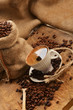 Coffee beans and cupCoffee beans and cup