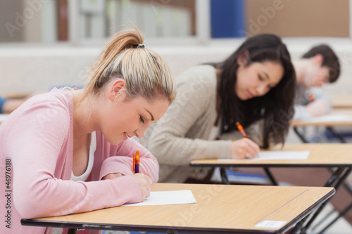 Photo: Students in the exam hall Students in the exam hall
