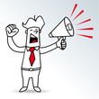 Megaphone man