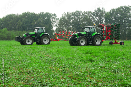 Photo: two tractors two tractors