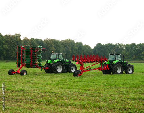 Photo: two tractors two tractors