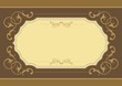 Golden Brown antique frame vector