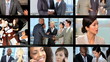 Montage of Modern Business People