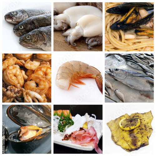 Photo: Sea food collage Sea food collage