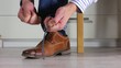 Tying Shoe laces