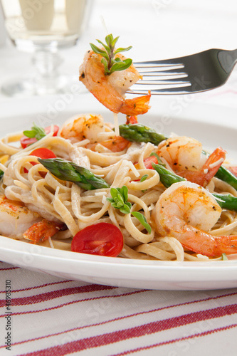 Photo: Whole Grain Shrimp Pasta Whole Grain Shrimp Pasta