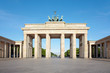 Brandenburg gate, blue sky, Berlin, Germany