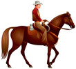 Cowboy on the horse