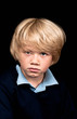 Sad school boy