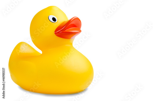 Photo: image of a cute rubber duckling image of a cute rubber duckling