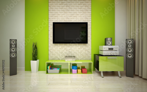 Illustration: modern living room modern living room