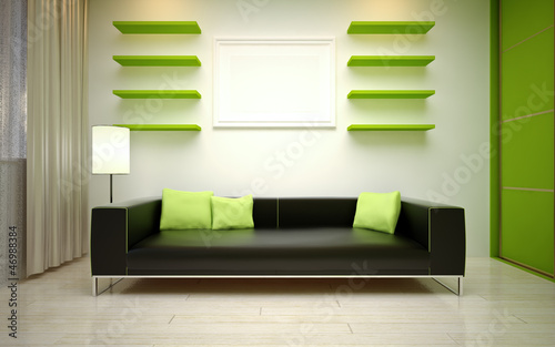 Illustration: modern living room modern living room