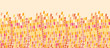 Vector Fire mosaic tiles horizontal seamless pattern background