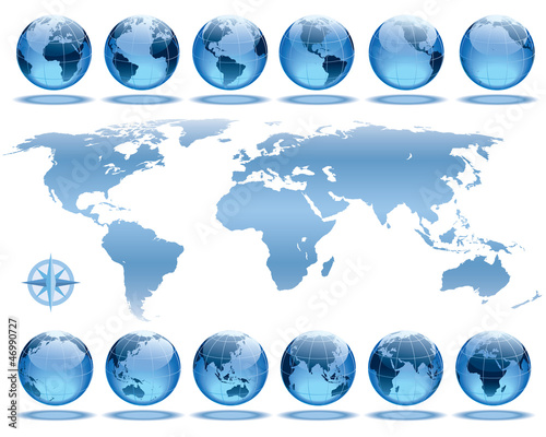 Vector: Earth rotation Earth rotation