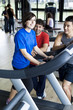 Friends Talking at the gym