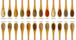 Different spices isolated on white background. Large Image