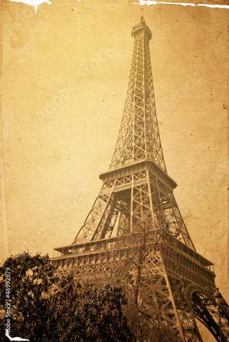 Illustration: old-fashioned paris france old-fashioned paris france