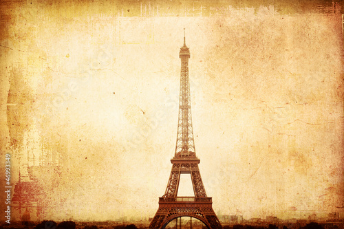 Illustration: old-fashioned paris france old-fashioned paris france