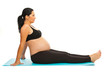 Photo: Pregnant doing fitness exercise Pregnant doing fitness exercise