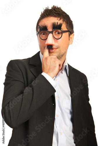 Photo: Funny man with mask Funny man with mask