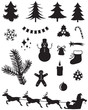 Christmas silhouettes