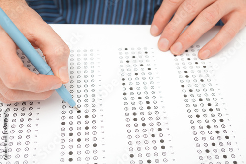 Photo: Student test (exam) Student test (exam)