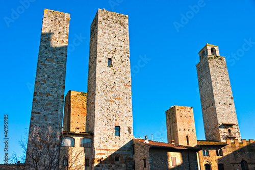 Photo: View of san gimignano, Tuscany, Italy. View of san gimignano, Tuscany, Italy.
