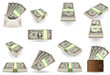 Vector: full set of one dollar banknotes full set of one dollar banknotes