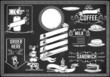vintage graphic element for bar menu
