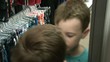 Boy Talking to His Reflection in Mirror