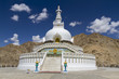 Shanti Stupa in der Nähe von Leh, Ladakh, Indien