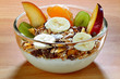 Foto: Schüssel Müsli mit Milch Schüssel Müsli mit Milch
