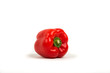 Red Paprika On White