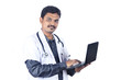 Photo: Indian young doctor with laptop Indian young doctor with laptop