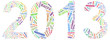 2013 as english tagcloud words