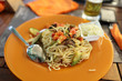 Photo: Spaghetti with vegetables Spaghetti with vegetables