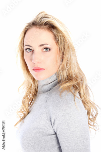 Photo: Portrait of beautiful blonde woman Portrait of beautiful blonde woman