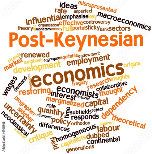 Illustration: Word cloud for Post-Keynesian economics Word cloud for Post-Keynesian economics